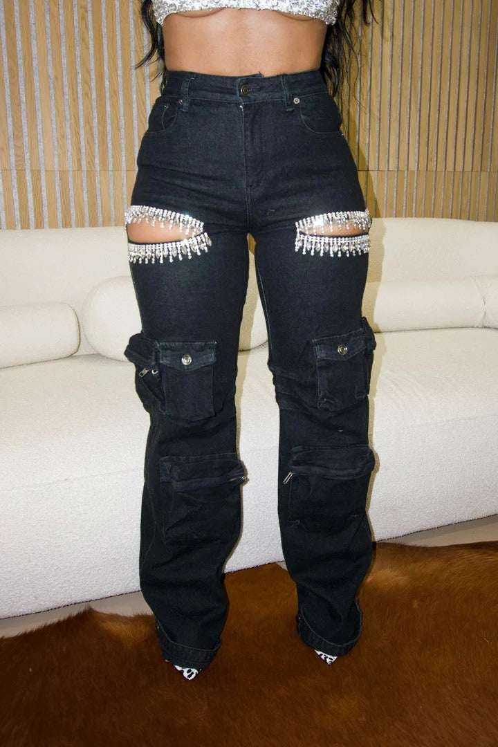Special opening jeans