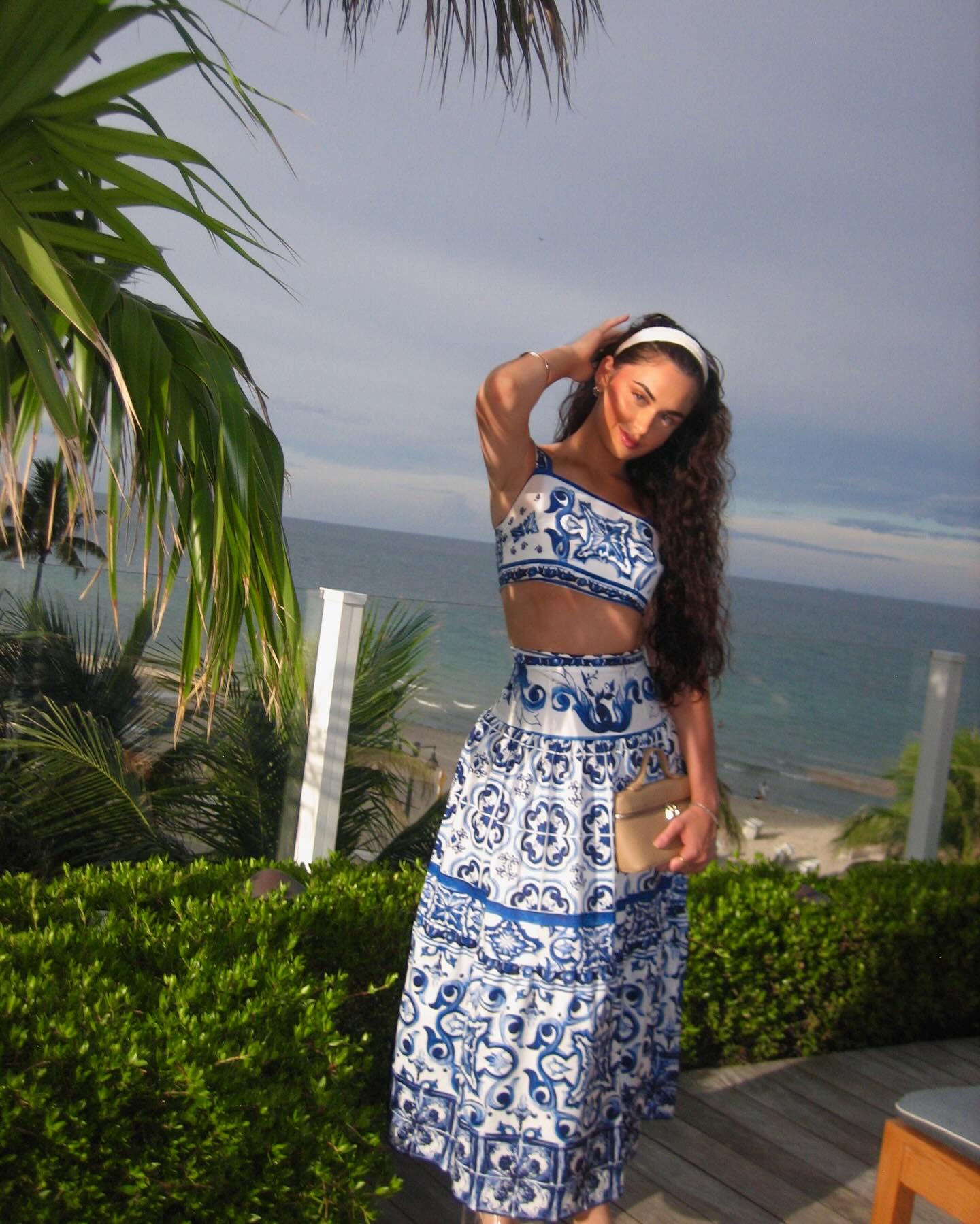 Blue and White Porcelain Printed Set