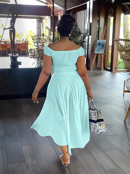 One shoulder dress suit