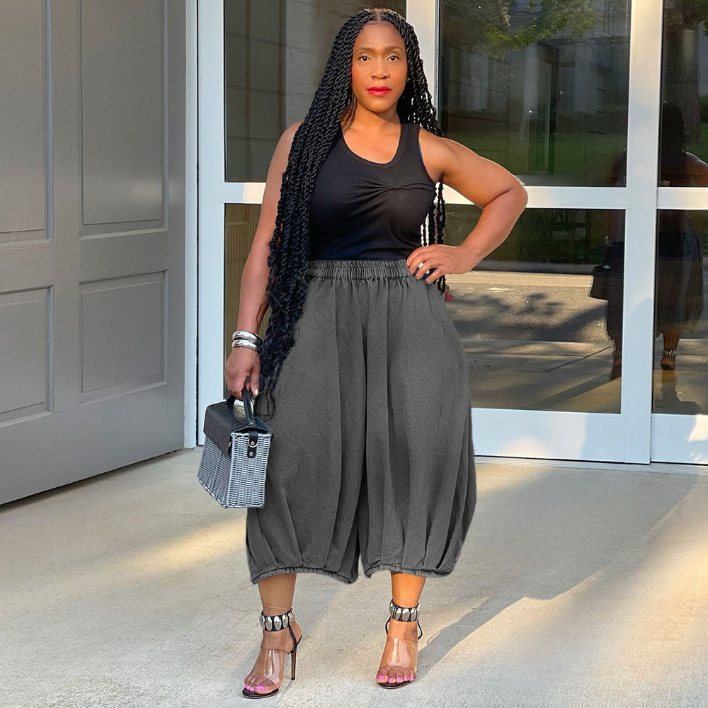 Wide-leg cropped jeans