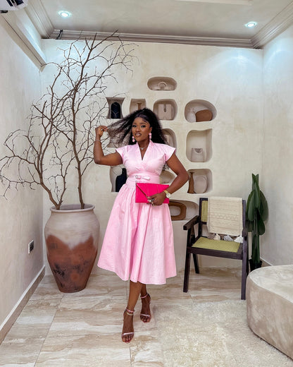 Cute pink long skirt