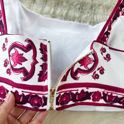 Blue and White Porcelain Printed Set