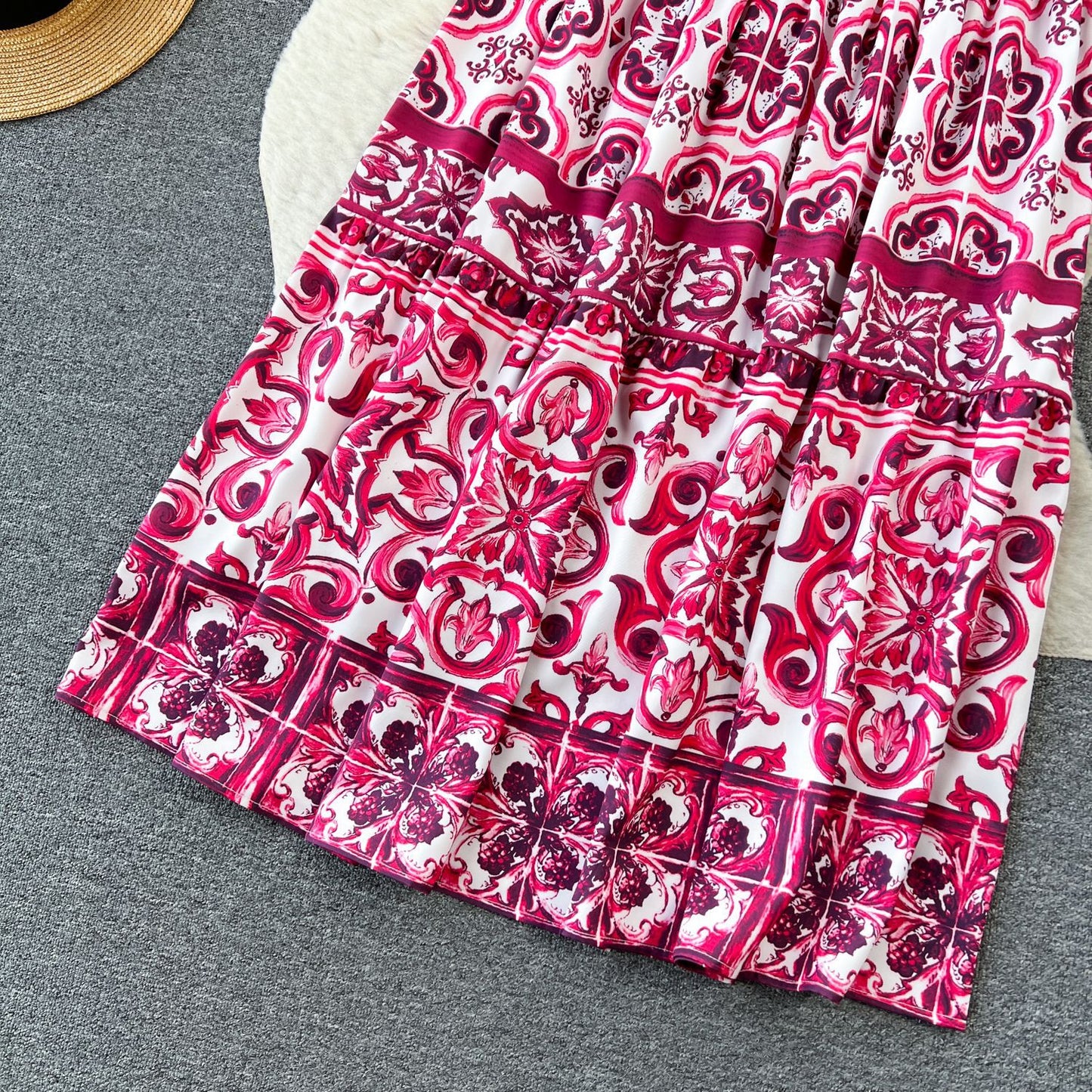 Blue and White Porcelain Printed Set