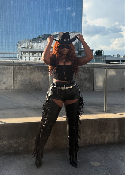 Fringe High Thigh Boots（Free Shipping Today）