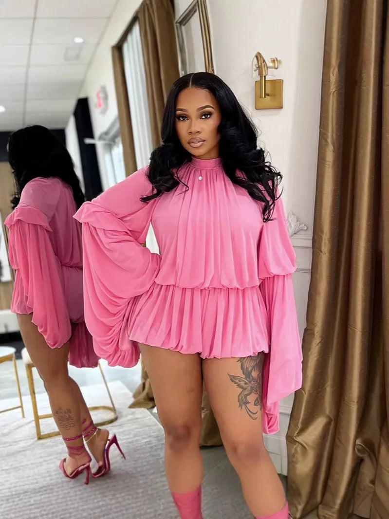 Loose Bud Elegant Jumpsuit Shorts