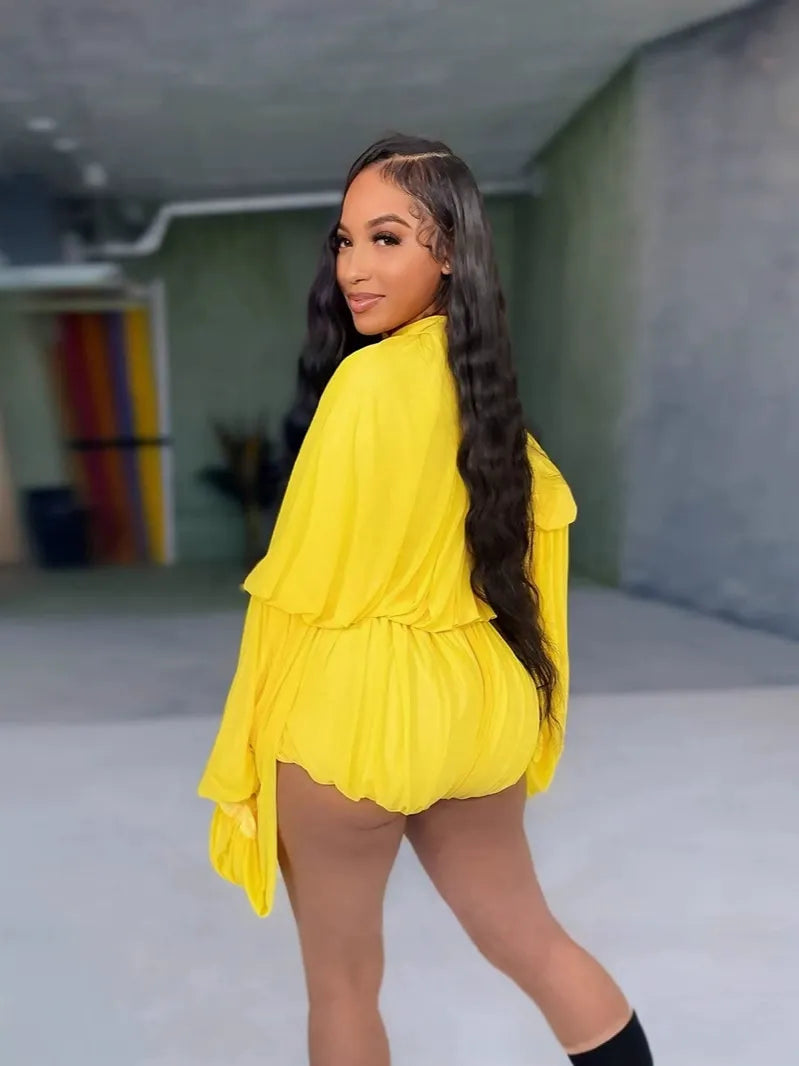 Loose Bud Elegant Jumpsuit Shorts