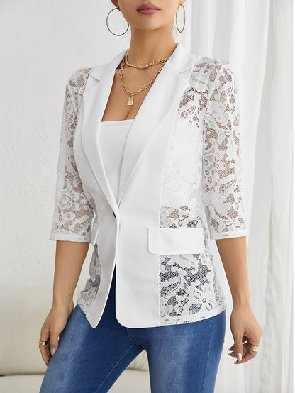 Chiaroscuro Lace Quantum Rigor Top