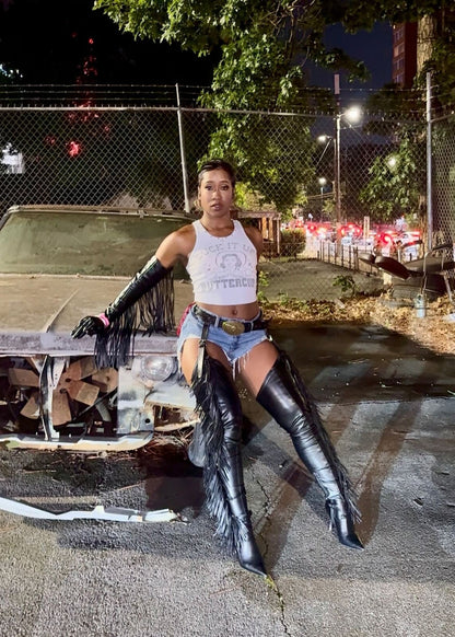 Fringe High Thigh Boots（Free Shipping Today）