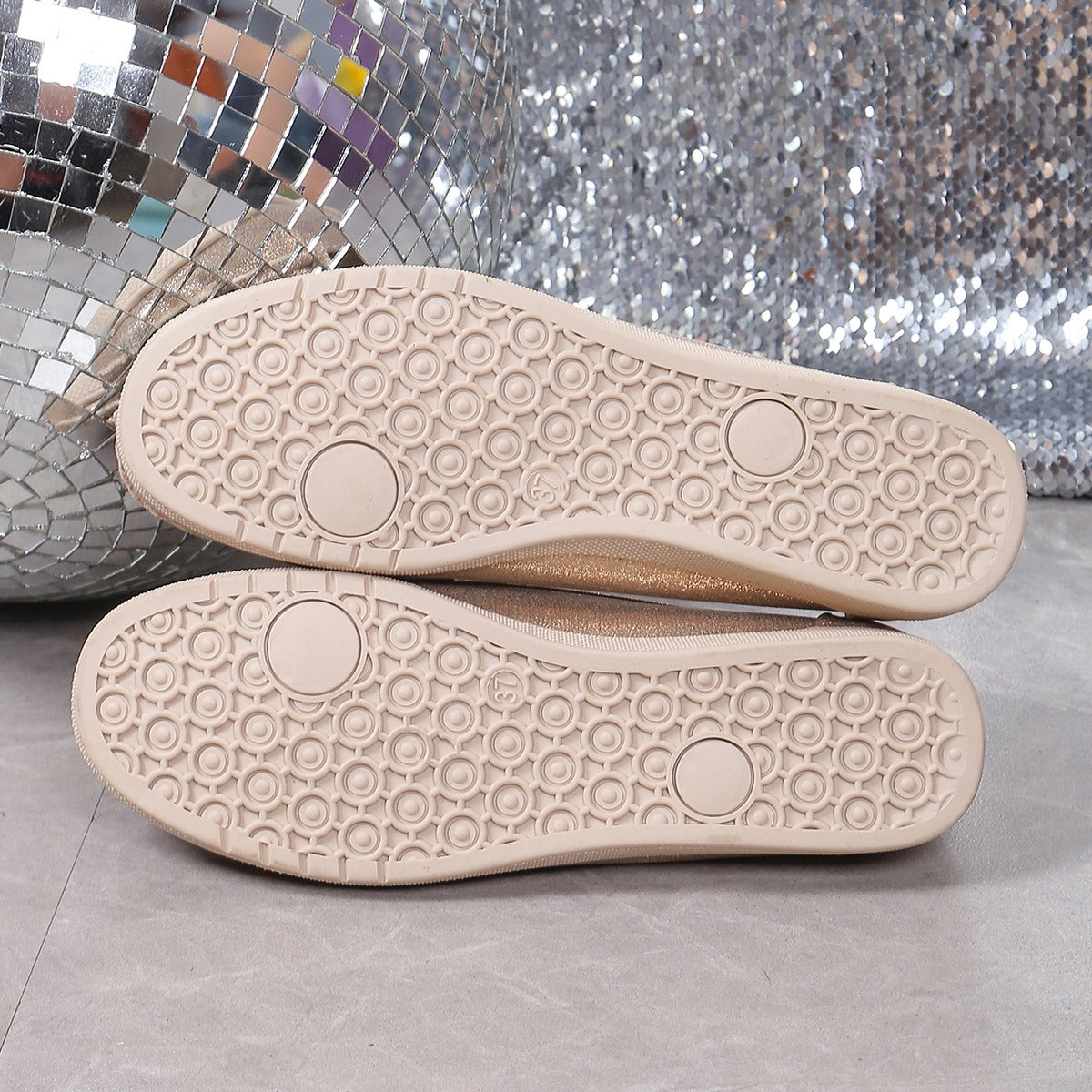 Rhinestone Women's Sparkly Orthopedic Loafers