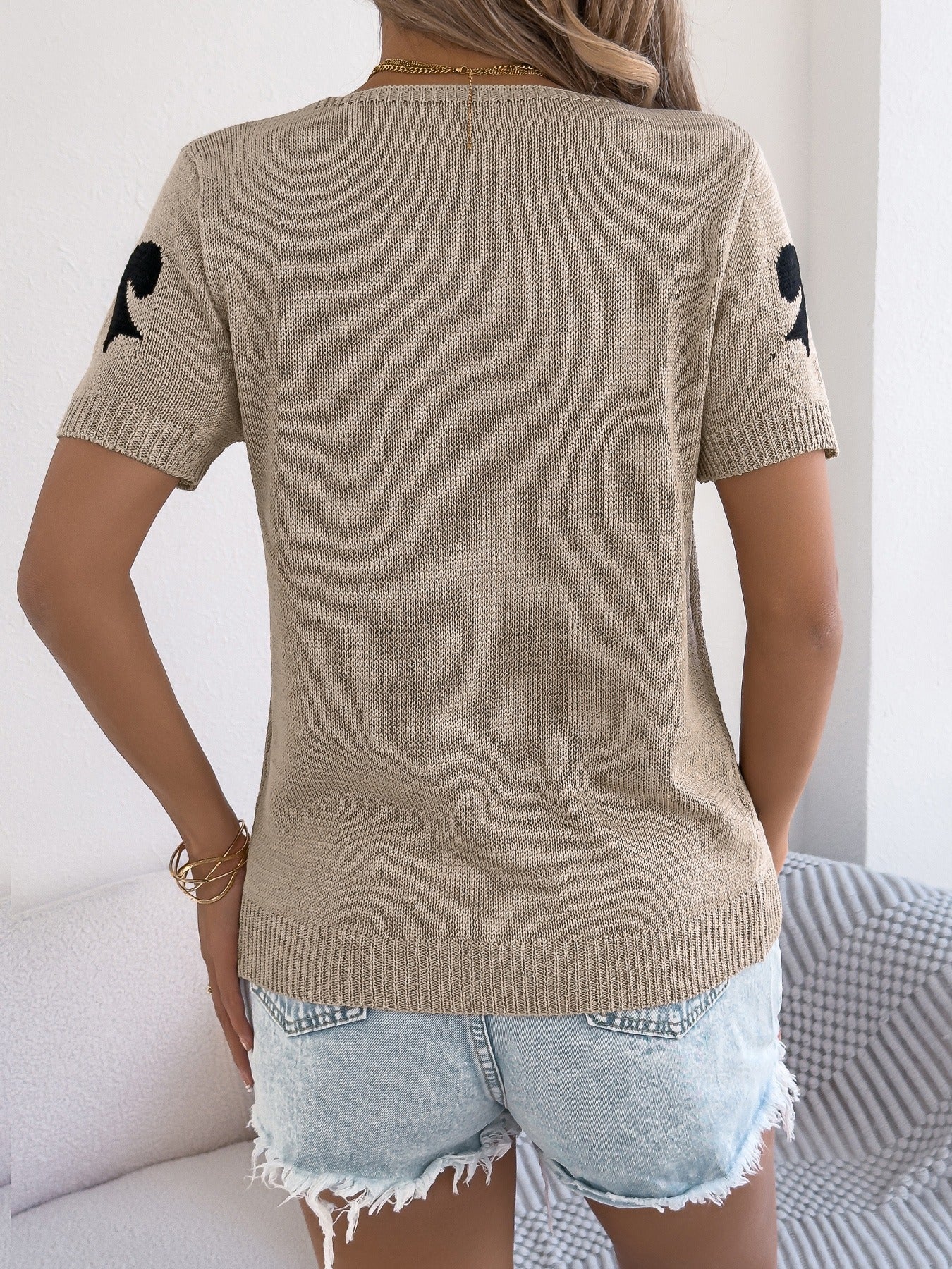 Bow Tie Cardigan Sweater Vacation Top