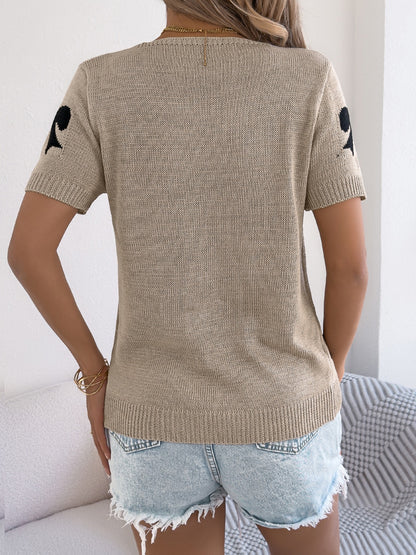 Bow Tie Cardigan Sweater Vacation Top