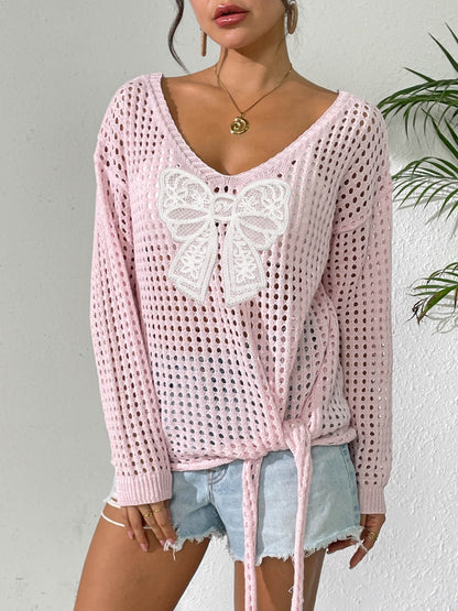Butterfly Knit Slouchy Cardigan Top