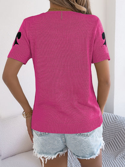 Bow Tie Cardigan Sweater Vacation Top